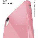 Чехол для iPhone XR / Айфон XR бампер с металлическим блеском, розовый