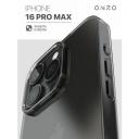 Защитный чехол на iPhone 16 Pro Max темно-прозрачный / Бампер накладка на Айфон 16 Про Макс