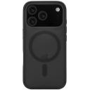 Чехол (клип-кейс) UBEAR Cloud Mag Case, для Apple iPhone 17 Pro, противоударный, черный/прозрачный [cs575bl63pmt-i25m]