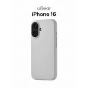 Чехол для iPhone 16 uBear Touch Mag Case софт-тач, MagSafe совместимый, светло-серый