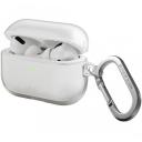 Uniq для Airpods Pro 2 чехол Glase TPU case with carabin Clear