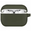 Комплект Uniq - чехол с карабином Vencer Silicone case + ремешок для AirPods Pro 2, цвет Зеленый (AIRPODSPRO2-VENGRN)
