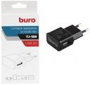 Сетевое зарядное устройство BuroTJ-159B, 10.5 W, 2.1 A, USB-A, черный