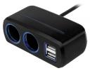 Разветвитель для прикуривателя Neoline SL-221 10A 4 гн. 2 USB 341430