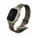 Uniq для Apple Watch 49/46/45/44 mm ремешок Dante PRO Strap Mesh Steel Ember Gold
