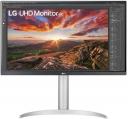 Монитор LG UltraFine 27UP850K-W, серебристый/черный