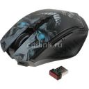 Мышь A4TECH Bloody R80 Plus Skull, игровая, оптическая, беспроводная, USB, черный и рисунок [r80 plus (skull)]