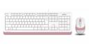 Комплект клавиатура и мышь A4Tech Fstyler F1010 White/Pink