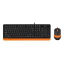 Комплект A4Tech F1010 Black/Orange