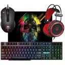 Игровой набор: мышь, гарнитура, ковер Defender Singularity MKP-118 мышь клавиатура гарнитура ков.