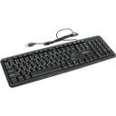 Клавиатура Клавиатура Gembird KB-8320U-Ru_Lat-BL, черный, USB, кнопка переключения RU/LAT,104 клавиши