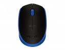 Мышь беспроводная Logitech M171, 1000dpi, Wireless/USB, Черный/Синий 910-004644