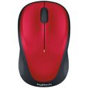 Беспроводная мышь Logitech M235, красный/черный