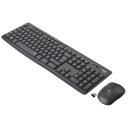 Комплект клавиатура+мышь Wireless MK295 Silent Combo Graphite
