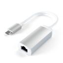 Переходник сетевой SATECHI ST-TCENS, USB Type-C (m) (прямой) - RJ-45 (f) (прямой), серебристый