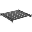 Полка стац. ITK (FS05-400PI-R) 1U 100кг. 19" 400мм черный (упак.:1шт)