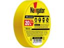 Изолента Navigator NIT-A19-20/Y 19mm x 20m Yellow 71 112