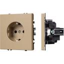 Механизм электрической розетки SCT-NOBE-MEU1-SFPL-GD (230V, 16A) (Arlight) 054278