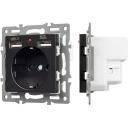 Механизм встраиваемый розетки с USB зарядкой SCT-MUAA-PL-BK (250V, 16A) Arlight 043734