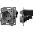 Механизм встраиваемый розетки с USB зарядкой SCT-MUAC-PL-GR-V (250V, 16A) Arlight 049831