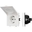 Механизм розетки влагозащищённый SCT-NOBE-MCP-SFPL-WH (230V, 16A) (Arlight) 054280