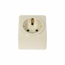 Розетка ЭРА 11-2204-02 2P E Schuko со шторками, 16A-250В, IP20, ОУ, Эксперт, сл.кость Б0020689