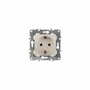 12-2001-02 12-2001-02 ЭРА Розетка 2P+E Schuko, 16A-250В, IP20, без м.лапок, Эра12, слоновая кость, цена за 1 шт