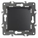 14-2103-05 14-2103-05 ЭРА Розетка 2P+E Schuko со шторками с крышкой, 16A-250В, IP20, Эра Elegance, антрацит, цена за 1 шт