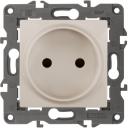 Розетка встраиваемая без заземления (слоновая кость) ЭРА 14-2105-02
