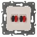 14-3112-02 14-3112-02 ЭРА Розетка аудио двойная, IP20, Эра Elegance, сл.кость, цена за 1 шт