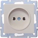 Розетка Lezard VESNA без заземления, ПБТ, крем 742-0388-121B