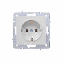 Розетка Lezard Vesna встраиваемая белая (742-0288-122B)