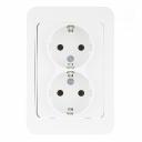 Розетка Makel Mimoza встраиваемая белая (12082)