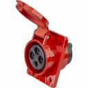 Стационарная скрытая розетка Розетка Navigator 14 316 NCA-SR424-32-380 стационарная скрытая 32А 3P+PE IP44 14316