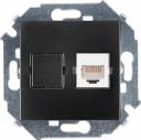 Розетка Simon 1591598-038 Simon 15 Графит компьютерная RJ45 кат.5е, Systimax