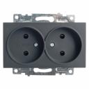 Двухместная розетка STEKKER GLS10-7113-05 Катрин 39611