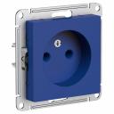 Розетка Systeme Electric Atlasdesign аквамарин без заземления, 16а ATN001141