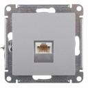 Розетка компьютерная Systeme Electric AtlasDesign встраиваемая алюминий RJ45 (ATN000383)