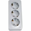 3-ая наружная розетка Systeme Electric Blanca Алюминий, с заземлением, со шторками, 16А, 250В SE BLNRA011313