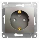 Розетка Systeme Electric GSL001245 GLOSSA, 16 А, с защитной шторкой, с заземлением