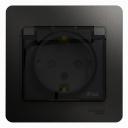 Розетка Systeme Electric GSL000748 GLOSSA, 16 А, с защитной шторкой, с заземлением