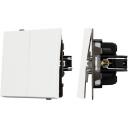 Механизм выключателя двухклавишный проходной SWT-TENDO-MKP2-SFPL-WH (230V, 10A) (Arlight) 054556