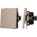 Механизм выключателя одноклавишный непроходной SWT-TENDO-MK01-PL-GD (230V, 10A) (Arlight) 054034