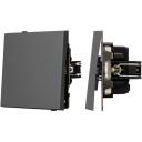 Механизм выключателя одноклавишный непроходной SWT-TENDO-MK01-SFPL-GR (230V, 10A) (Arlight) 054569