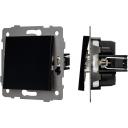 Механизм выключателя встраиваемый одноклавишный перекрёстный SWT-MKX1-PL-BK-V (250V, 10A) Arlight 049876