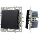 Механизм выключателя встраиваемый одноклавишный перекрёстный SWT-MKX1-PL-BK (250V, 16A) Arlight 043719