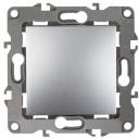 Выключатель встраиваемый одноклавишный (алюминий) ЭРА 12-1001-03