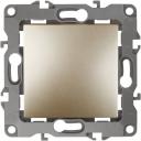 Выключатель встраиваемый одноклавишный (шампань) ЭРА 12-1001-04