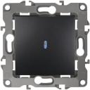 ЭРА 12-1102-05 Выключатель с подсветкой, 10АХ-250В, IP20, 12, Антрацит