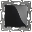 Проходной переключатель одноклавишный встраиваемый (черный) ЭРА 12-1108-06